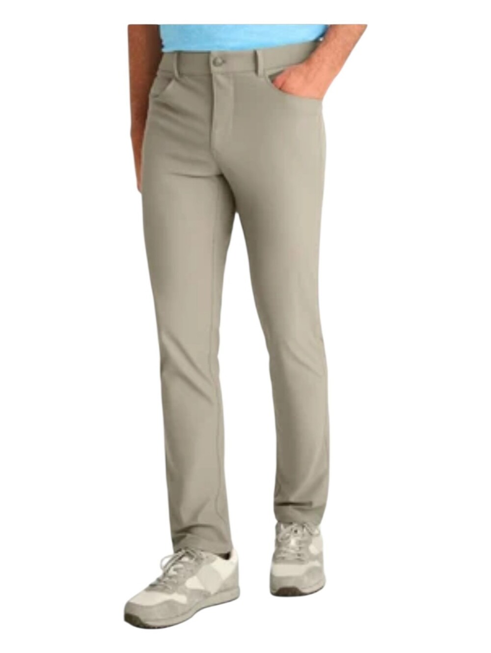Johnnie-O Mens Light Khaki Cross Country Prep Performance Golf Pants Size 34x32